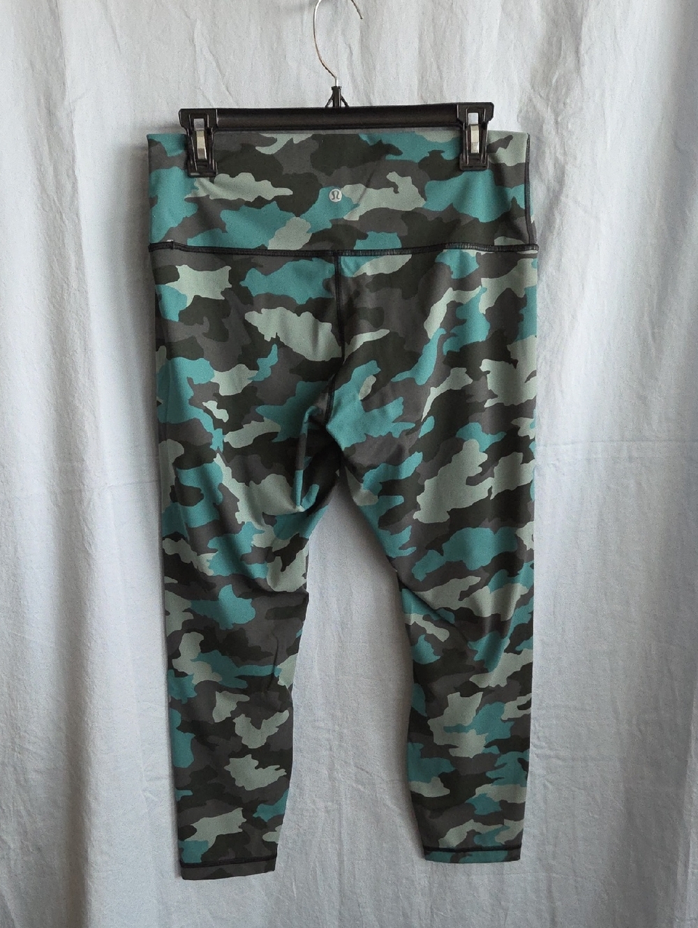 Lululemon Wunder Under HR Tight in Heritage 365 Camo Tidewater Teal Multi